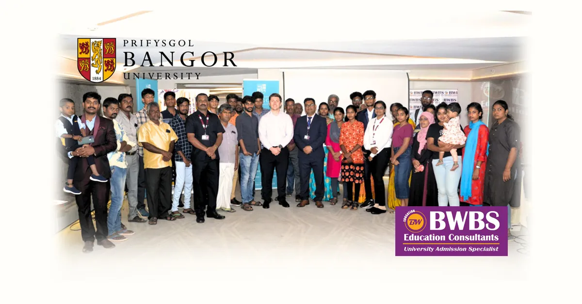 Bangor University Open Day in Chennai, India – Saturday, 21st May 2022