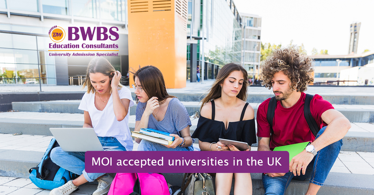 MOI accepted Universities in the UK for international students