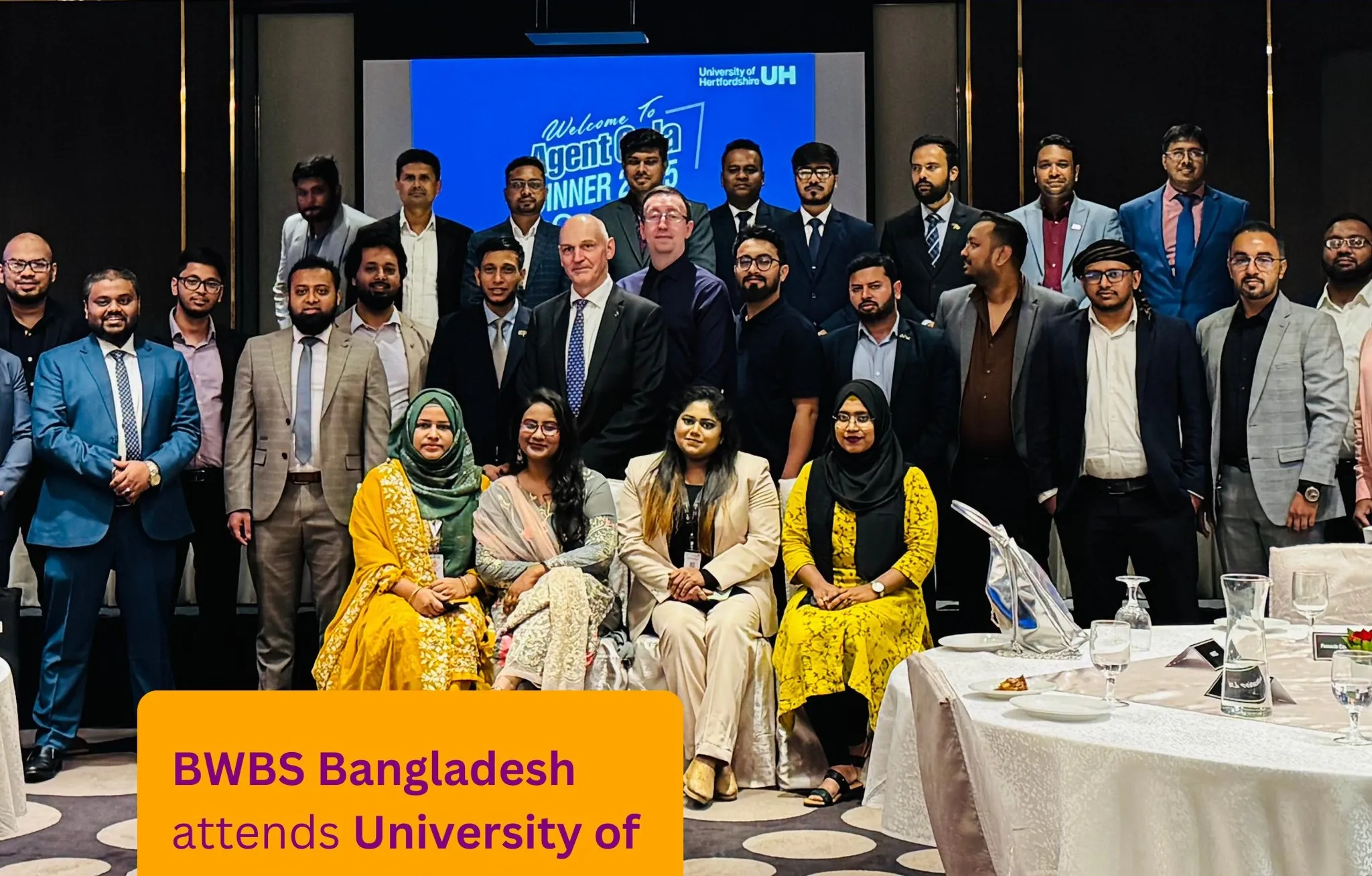 BWBS Bangladesh attends University of Hertfordshire Agent Gala Dinner 2025 in Dhaka, Bangladesh