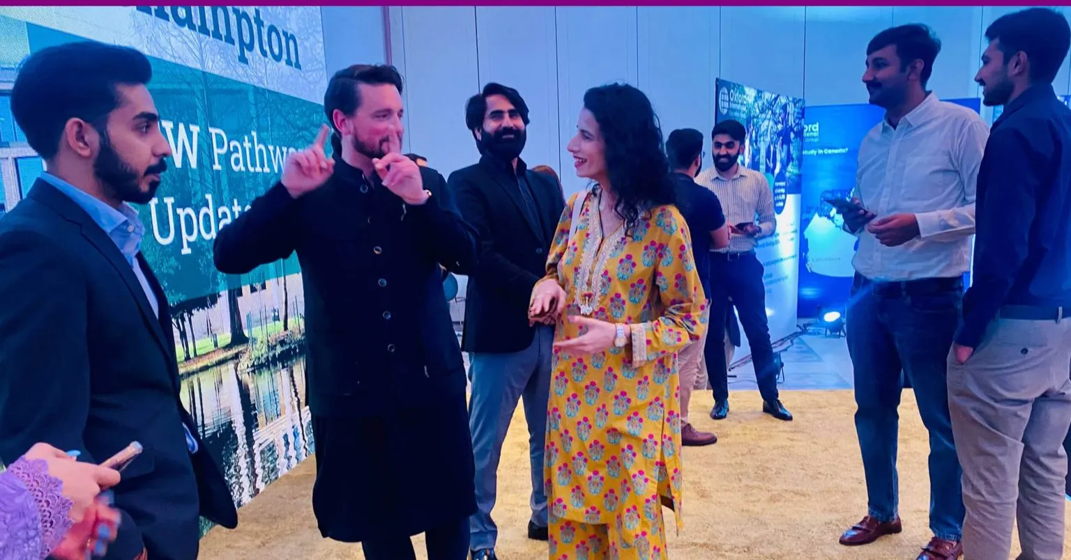 BWBS Pakistan attended Oxford International Education Group networking event in Lahore, Pakistan