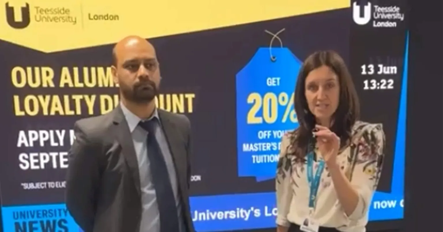BWBS organized Facebook Live event at Teesside University London Campus