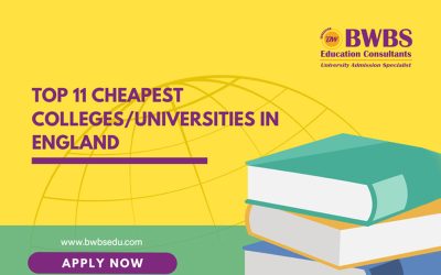 Top 11 Cheapest Colleges/Universities in England for International Students