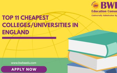 Top 11 Cheapest Colleges/Universities in England for International Students