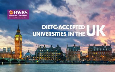 List of OIETC-accepted Universities in the UK